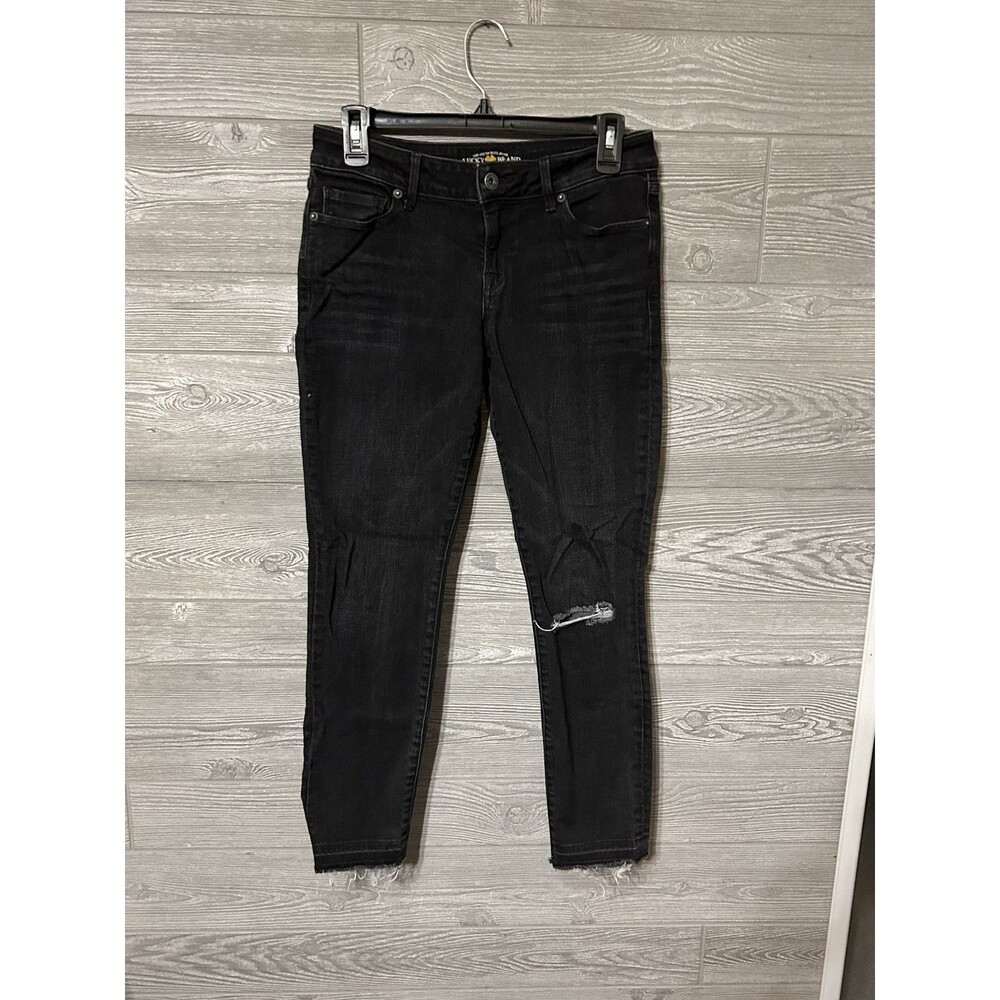 Lucky Brand Jeans Women's 4/27 Lolita‎ Capri Black